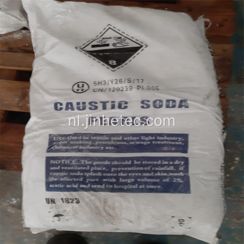 Kleurloze witte rhombische kristallen Caustic Soda